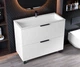 Тумба лакована, Luxor Sena 100, з умивальником Imperio Low 100 - зображення 5