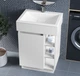 Тумба лакированная, Luxor Idea 50, с умывальником Veo Low 50 - изображение 1