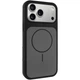 Чохол Silk Duo Color (AA No Logo) з Magnetic Fit (MagSafe) для Apple iPhone 17 Pro / 18 Pro (Айфон 17 Про / 18 Про) силіконовий двоколірний кейс Soft Touch з підтримкою MagSafe Black - зображення 2