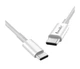 Кабель для зарядки та синхронізації Avantis AC-155 PD 45W White Type-C to Type-C 45W 1м PVC 13771 - изображение 1