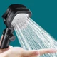 Лійка для душу високого тиску Shower Насадка для душу квадратна Black - зображення 6