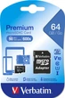 Карта памяти Verbatim 64GB microSDHC Class 10 (44084) - изображение 3