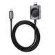 Беспроводное зарядное устройство HOCO CW66 2-in-1 Type-C to iWatch / Type-C PD100W с магнитной зарядкой для Apple Watch 1.2 м Черный - изображение 1