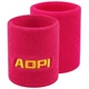 Напульсники спортивные махровые AOPI 8х8 см 2 шт Розовые - изображение 1
