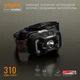 Ліхтар налобний Videx H025C, Black, 310 лм, 5000K, до 74 м, 7 режимів роботи, світлодіод CREE XTE 5W + COB, акумулятор (1800 mAh, незнімний), IP65, 96 г (VLF-H025C) - зображення 3