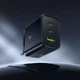 Сетевое зарядное устройство Hoco N75 2x USB-C + USB-A QC3.0 PD 65W Black (6942007673839) - изображение 7