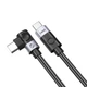 Kabel Orico kątowy CW240 USB‑C to USB‑C PD 240 W 2 m Black (6941788830066) - obraz 3