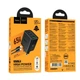 Сетевое зарядное устройство Hoco N75 2x USB-C + USB-A QC3.0 PD 65W + кабель USB-C Black (6942007673846) - изображение 9