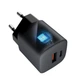 Сетевое зарядное устройство Forcell F-Energy GaN USB C + USB A QC4.0 PD 3A 33W Grey (5903396231438) - изображение 9