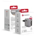Зарядное устройство Forcell F-Energy GaN USB C + кабель USB C PD QC4.0 3A 45W Grey (5903396390821) - изображение 1