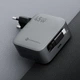 Зарядное устройство Forcell F-Energy GaN USB C + кабель USB C PD QC4.0 3A 45W Grey (5903396390821) - изображение 5