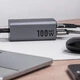 Зарядное устройство Forcell F-Energy GaN III 2 x USB C + 2 x USB A QC4.0 PD 5A 100W Grey (5903396299094) - изображение 5