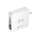 Многофункциональное зарядное устройство Forcell F-Energy 4в1 2 x USB A + USB C 15W + Power Bank 8000mAh + беспроводная зарядка White (5903396072475) - изображение 9