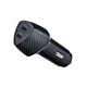 Автомобильное зарядное устройство Forcell F-Energy Carbon 2 x USB C QC3.0 PD 3A 40W Black (5903396133787) - изображение 3