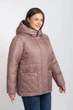 Демисезонная женская куртка большого размера UF-Fashion LAR -203 62 розовый - изображение 3