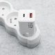 Зарядное устройство Forcell F-Energy Mini GaN III USB C + USB A PD QC4.0 45W White (5903396380112) - изображение 3