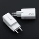 Зарядное устройство Forcell F-Energy Mini GaN III USB C + USB A PD QC4.0 45W White (5903396380112) - изображение 5