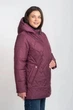 Демисезонная женская куртка большого размера UF-Fashion LAR 204 66 бордовый - изображение 3