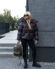 Зимовий жіночий пуховик Tian Stacy-TN 42-44 шоколадний - зображення 3