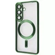 Чохол WAVE Metal Color Case with Magnetic Ring Samsung Galaxy S26 з захистом камери і магнітом для зарядки Dark Green - зображення 1
