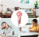 Ручний вентилятор - зволожувач повітря на акумуляторі Humidifying Fan тришвидкісний міні-вентилятор / міні-кондиціонер із розпиленням води, 15.7х6.8 см, рожевий (103945197) - зображення 6
