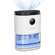 Компактный осушитель воздуха для ванной и дома evoair HUMIX560, 560 мл/24 ч, бесшумный, датчик влажности, 3 режима работы, 7-цветная подсветка, резервуар 2,3 л, белый - изображение 6