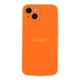 Чехол Silicone Case Full с защитой камеры для iPhone 13 Orange - изображение 1