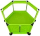 Дитячий манеж Malatec 126×109×65.5 см зі сталевим каркасом, тканиною Oxford 210D, сітчастими стінками, навантаженням до 50 кг, складаною конструкцією зелений - изображение 1
