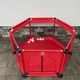 Дитячий манеж Malatec 126×109×65.5 см зі сталевим каркасом, тканиною Oxford 210D, сітчастими стінками, навантаженням до 50 кг, складаною конструкцією червоний - изображение 3