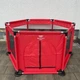 Дитячий манеж Malatec 126×109×65.5 см зі сталевим каркасом, тканиною Oxford 210D, сітчастими стінками, навантаженням до 50 кг, складаною конструкцією червоний - изображение 4
