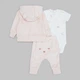 Комплект одежды Carter's толстовка, штаны и боди 1159860815 (Розовый 6M) на рост 61-69 см - изображение 2