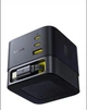 Мережевий зарядний пристрій Baseus Super GaN Desktop Charger 100W 3×USB-C USB-A вбудований кабель Type-C Black - изображение 3