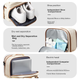 Рюкзак Landcase Travel Backpack, женский деловой рюкзак большой вместимости, легкий, для туризма и деловых поездок, мужской школьный рюкзак, 4401, белый/коричневый. - изображение 2