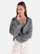 Кардиган вязаный женский Colin's CL1065265MGA XS Gray (8683197802200) - изображение 1
