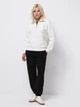 Толстовка на молнии без капюшона женская Colin's CL1065678OFW S Off White (8684112834443) - изображение 3