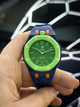 Наручные часы в стиле Audemars Piguet Swatch Royal Pop механика Зеленые - изображение 9