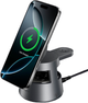 Зарядна станція 4smarts Qi2 Ladestation Aura Sound Black (4252011910625) - зображення 2