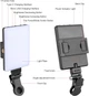 LED лампа для селфи XINBAOHONG CL-V11SE, клипса, аккумулятор 2000mAh, свет для телефона/ноутбука - изображение 7