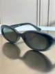 Сонцезахисні окуляри Ray-Ban RB4441D чорні матові, зелена лінза, овальні, жіночі, унісекс, - зображення 8