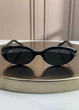 Солнцезащитные очки Ray-Ban RB4441D черные глянцевые, голубая линза, овальные, женские, унисекс, - изображение 2