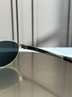 Солнцезащитные очки Ray-Ban RB3774D серебро, темная серо-зеленая линза, овальные, унисекс, - изображение 6