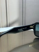 Солнцезащитные очки Ray-Ban RB4454 черные, серо-голубая линза, прямоугольные массивные, унисекс, - изображение 7