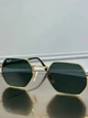 Солнцезащитные очки Ray-Ban RB3556 N Octagonal золото, зеленая линза G15, восьмиугольные, унисекс, - изображение 8