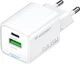 Ładowarka sieciowa Wozinsky WWC-35W GaN 35 W USB-A + USB-C White (5907769388033) - obraz 2