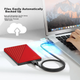 Жесткий диск Western Digital My Passport 1 ТБ USB 3.0 внешний 2.5 дюйма, красный - изображение 3