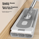 Швабра Wuyuehua с плоской насадкой, 45 см, две сменные насадки, скребок, для влажной и сухой уборки - изображение 11