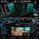 Ігрова миша ATTACK SHARK R5 ULTRA Green Carbon Fiber бездротова трирежимна 2.4G/Bluetooth/USB-C, 8000Hz, PAW3950MAX, 42000 DPI, Nordic 52840, 39 г ультралегка, зелена - зображення 3