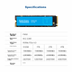 Твердотельный накопитель QUANXING Kuxinkj 1 ТБ SSD, аксессуар для хранения данных на ПК с поддержкой искусственного интеллекта, интерфейс M.2, 2280 (протокол NVME), PCIe 4.0, скорость чтения 7000 МБ/с, P402 - зображення 11
