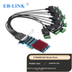 Плата EB-LINK PCI-E на 8 портов RS485/422 промышленная с грозозащитой - изображение 4