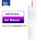 Электронная мышь NORWII Air Mouse для учителей, пульт дистанционного управления для презентаций, кликер для презентаций, лазерная указка для перелистывания страниц, электронное перо, Air Mouse N99, красный свет, белый цвет. - изображение 1